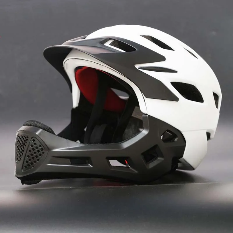 

Integrally-Mold Safety Children's Bicycle Helmet MTB Riding Scooter Enduro Rider Helmet Kids Off Road Bike Cap Full Face Cyclist