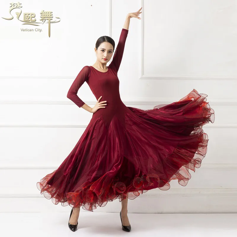 Платья для конкурса бальных танцев стандартное бальное платье с бахромой