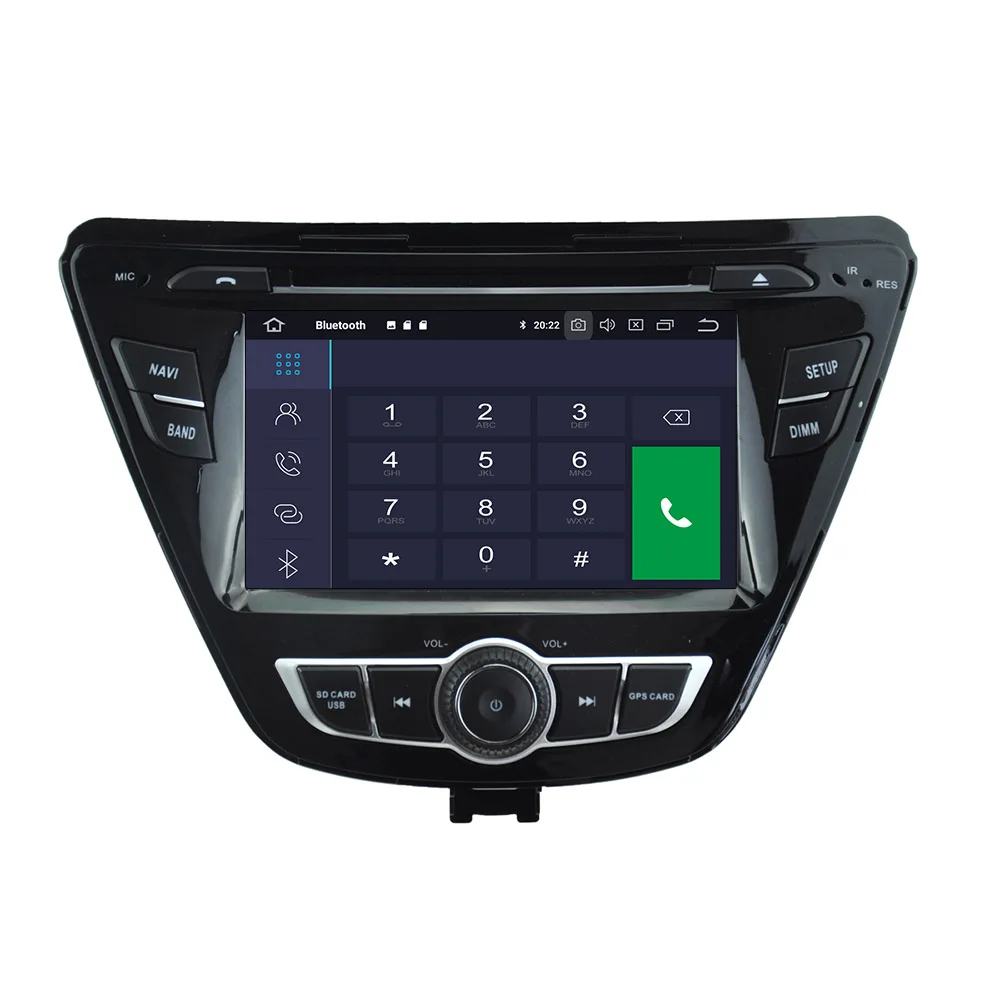 Автомобильный DVD-плеер на Android 10 0 4 Гб + 64 ГБ для Hyundai Elantra 2011-2013 Автомобильная