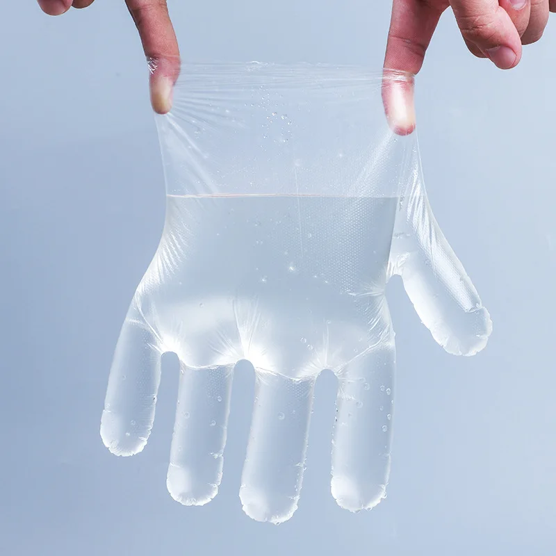 Перчатки одноразовые непромокаемые прозрачные 100 шт. | Красота и здоровье