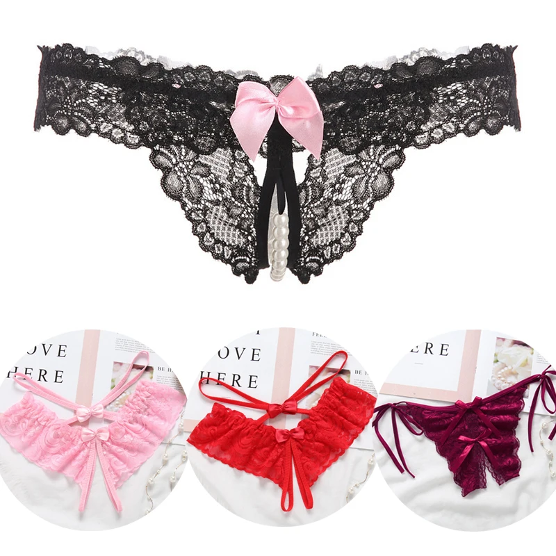 

3PCS Erotic Open Crotch Panties Crotchless Women Sexy Lingerie Underwear Underpants Sexy G-String Thongs Knickers Intimates