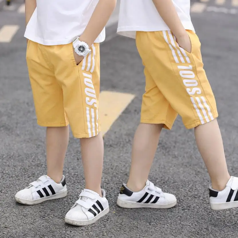 Детские брюки детские хлопковые шорты летние тонкие пляжные спортивная одежда