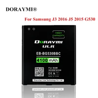 doraymi 4100mah eb bg530bbc eb bg530bbe battery for samsung galaxy grand prime j3 2016 j5 2015 g530f g5308w g531 phone bateria