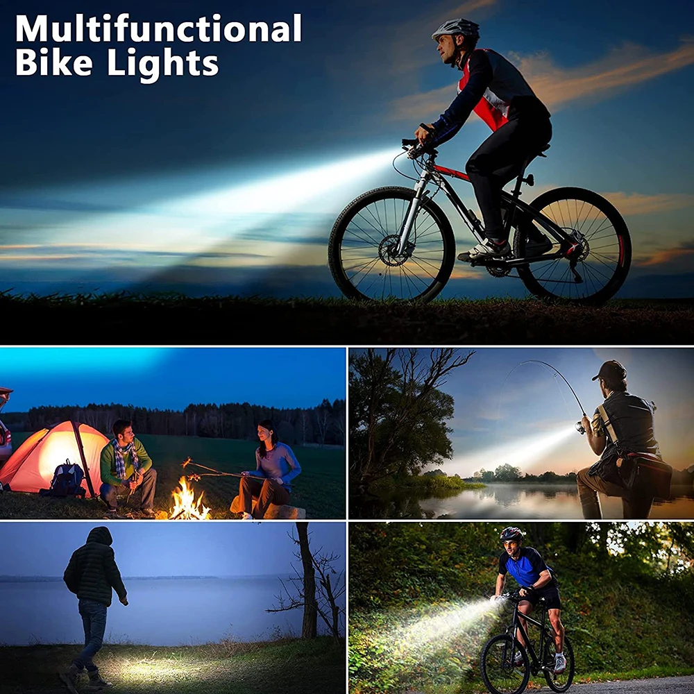 Велосипедный фонарь с USB-аккумулятором 1100 мАч горный велосипед передняя и задняя