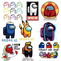 23 styles popular cartoon children hot game printing sticker iron on t shirt diy heat transfer customizable vinyl for children
