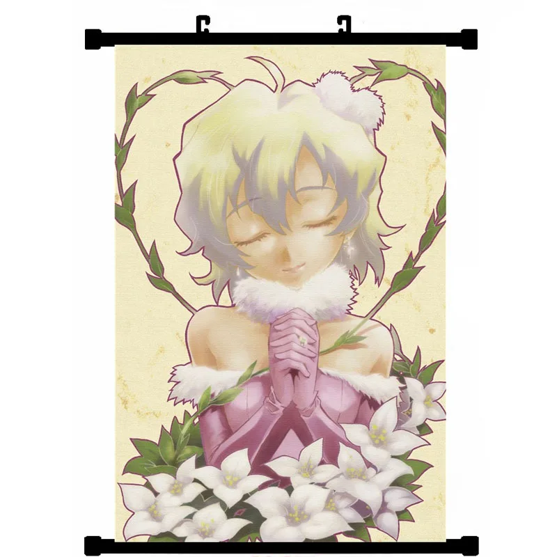 

Coscase Japanese Anime Tengen Toppa Gurren Lagann yoko Nia Teppelin Villarruel Home Decor Wall Scroll Poster Decorative Picture