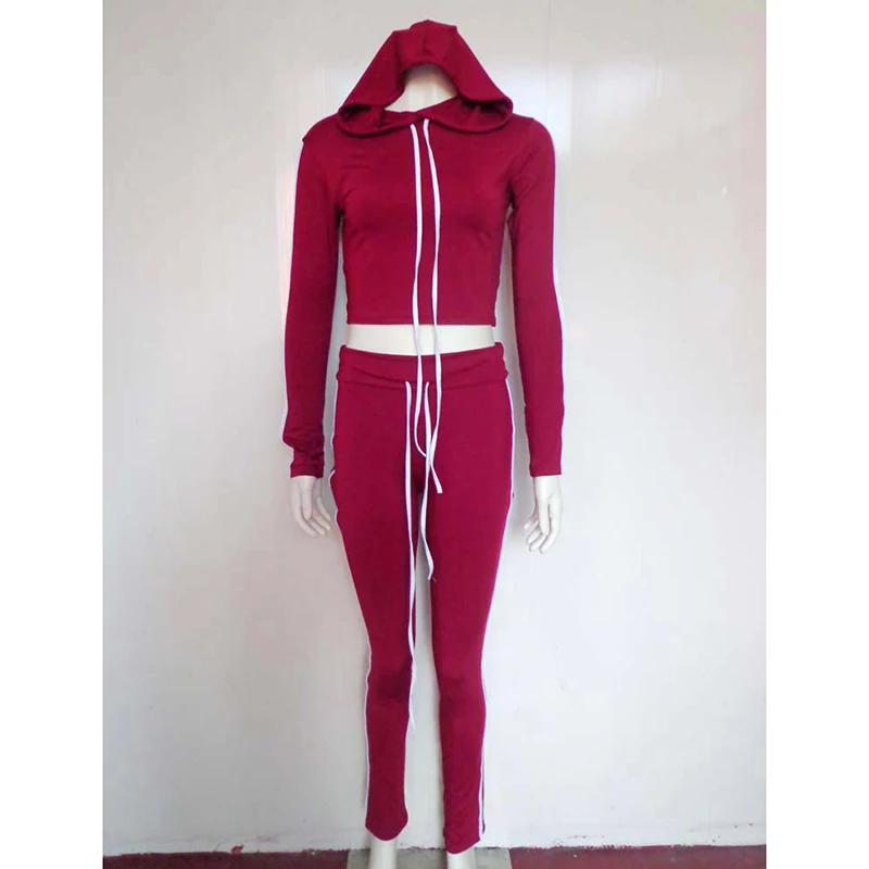 Женский комплект для фитнеса повседневный из 2 предметов спортивный костюм