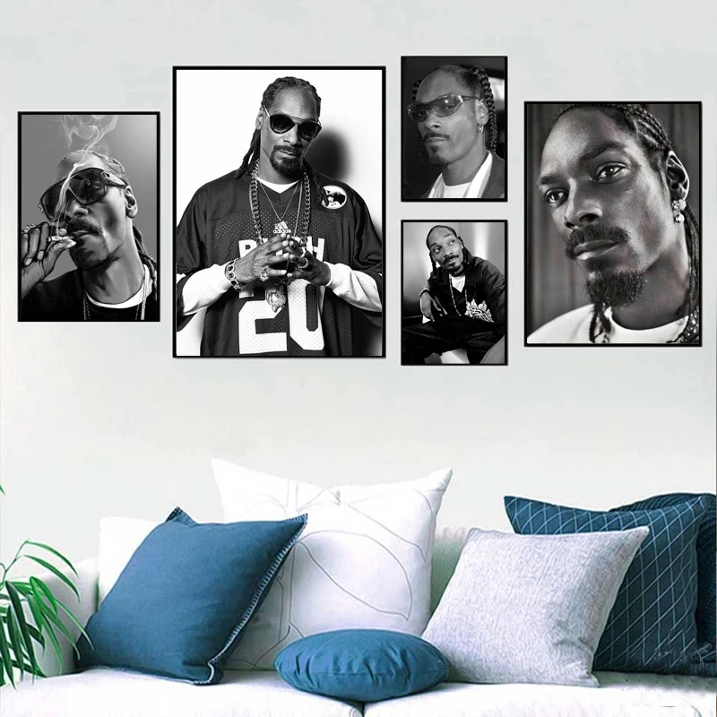 

Snoop Dogg Gangster Rap Hip Hop Rapper Singer Star Music Art Poster Printing Wall Painting Living Room Home Decoration Painting