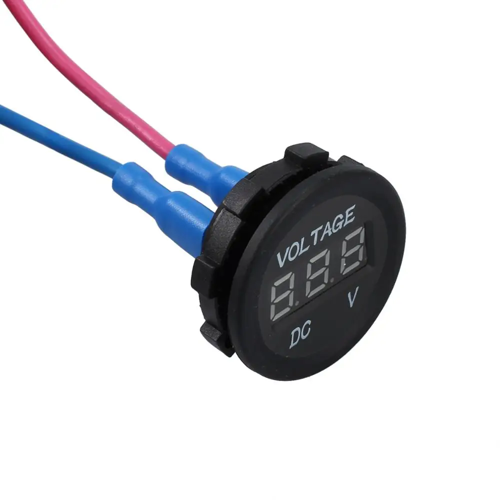 Цифровой вольтметр для автомобиля лодки кемпера каравана UTV мотоцикла
