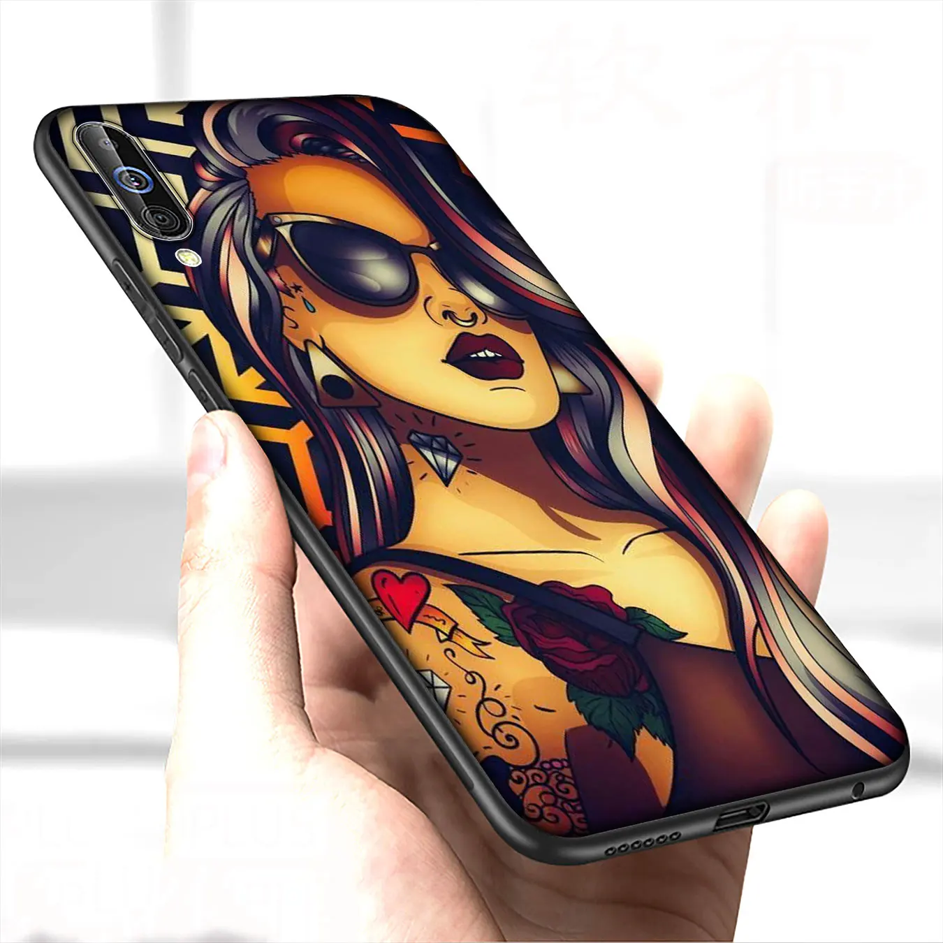 IYICAO Татуированная принцесса Алиса Ариэль Жасмин мягкий чехол для samsung Galaxy A70 A50 A60