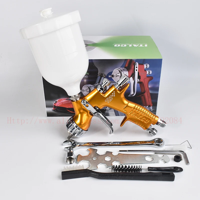 HVLP пушка брызга TTS Профессиональный распылительный воздушный Аэрограф 1 3 мм 600cc