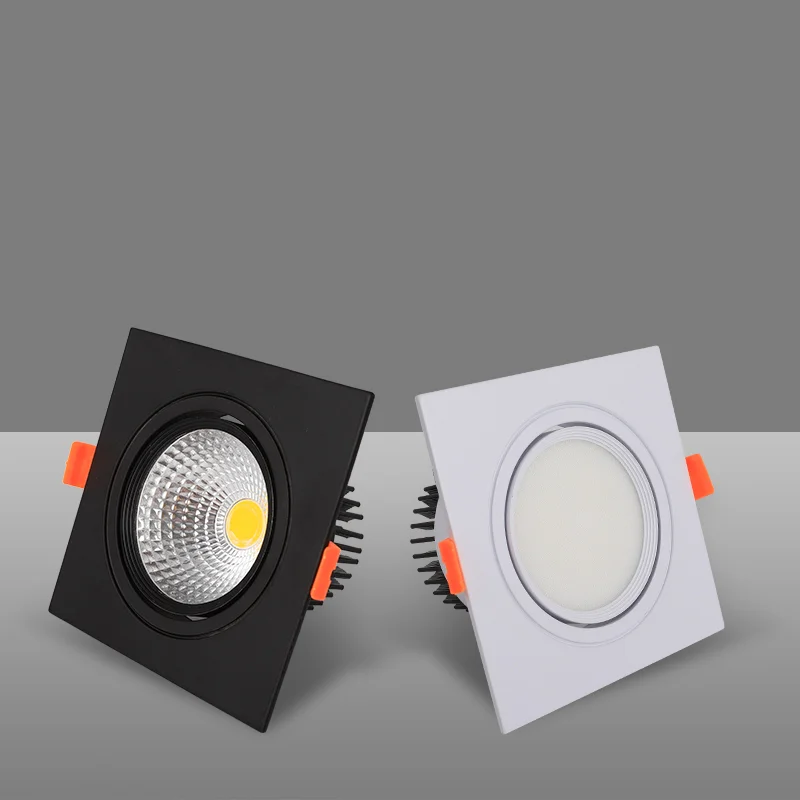Квадратные встраивасветодиодный потолочные светильники 4 типа лампы 7 Вт 9 12 15 18
