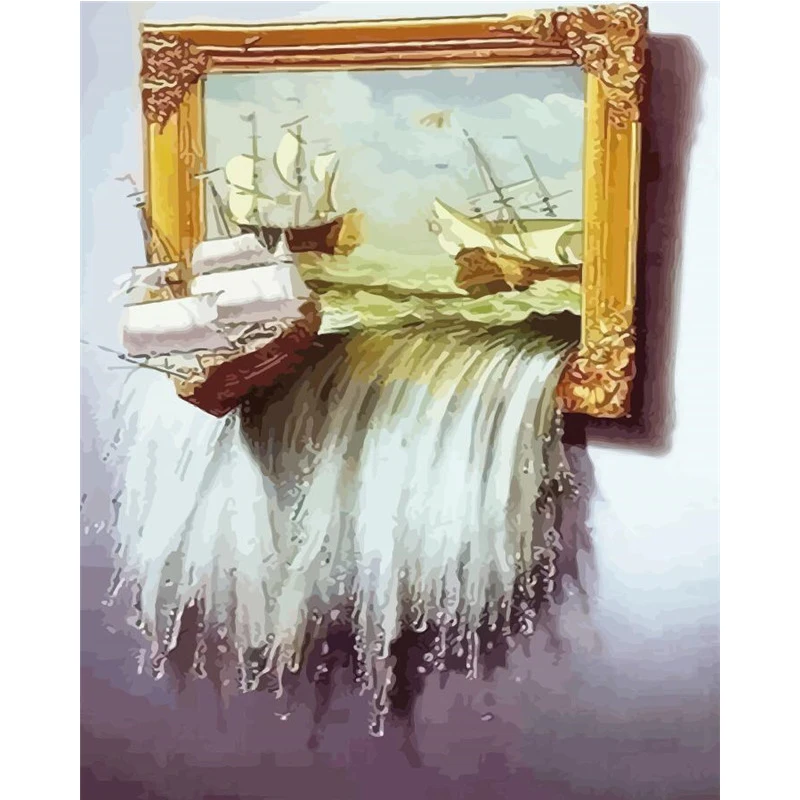 

Набор для рисования по номерам на холсте «Лодка»