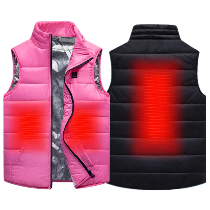 

Kids USB Heating Waistcoat Children's Warm Outwear Coat Electric Heated Vest For Teen Boys Girls 110-170CM(Without Battery)