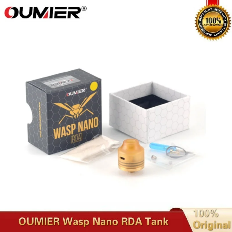 OUMIER ОСА Nano RDA 22 мм Vape танк ввиду капает атомайзер большая палуба подходит 510 головка коробка мод против Hellvape падение мертвых