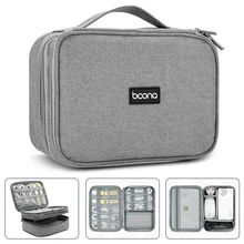 Handle Travel Electronic Accessories Multipurpose/Organizer Storage Bag Case for Power Bank, Hard Drive, Smart Phone, Charger,