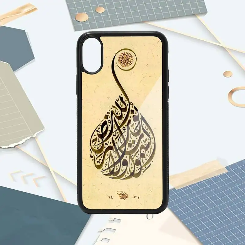 

Islam pattern mobile painting Phone Case PC for iPhone 11 12 pro XS MAX 8 7 6 6S Plus X 5S SE 2020 XR