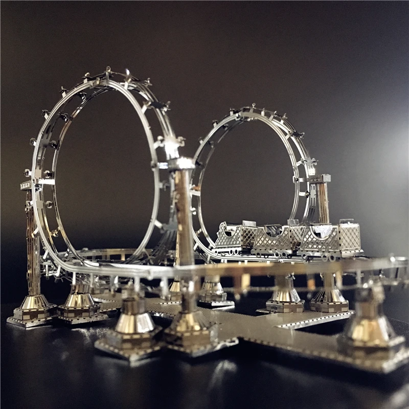 Американские Горки 3D DIY Головоломка металлические сборные модели наборы