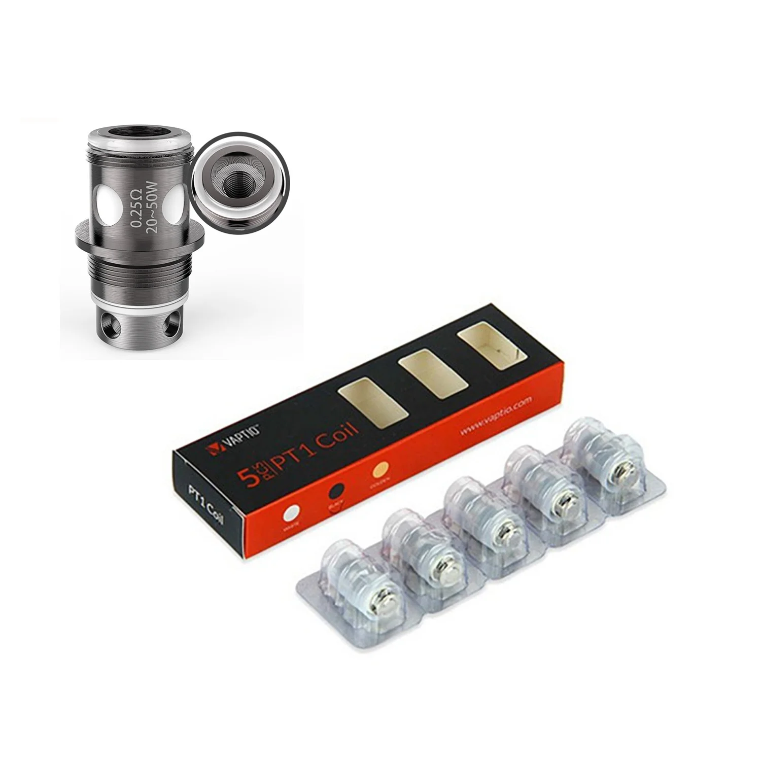 Спиральный стартовый набор Vaptio Solo2 Kit/C2 KIT 0.25ohm 5 шт./упак. катушка для C2/SOLO2 Сменное
