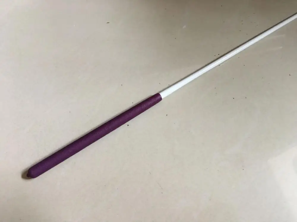 Purple Handle 10 шт. Экстра Толстая Стекловолоконная палка художественные танцевальные растяжки гимнастические ленты Вертлюг 49 см 60 см Черный Красный - Цвет: Purple Handle
