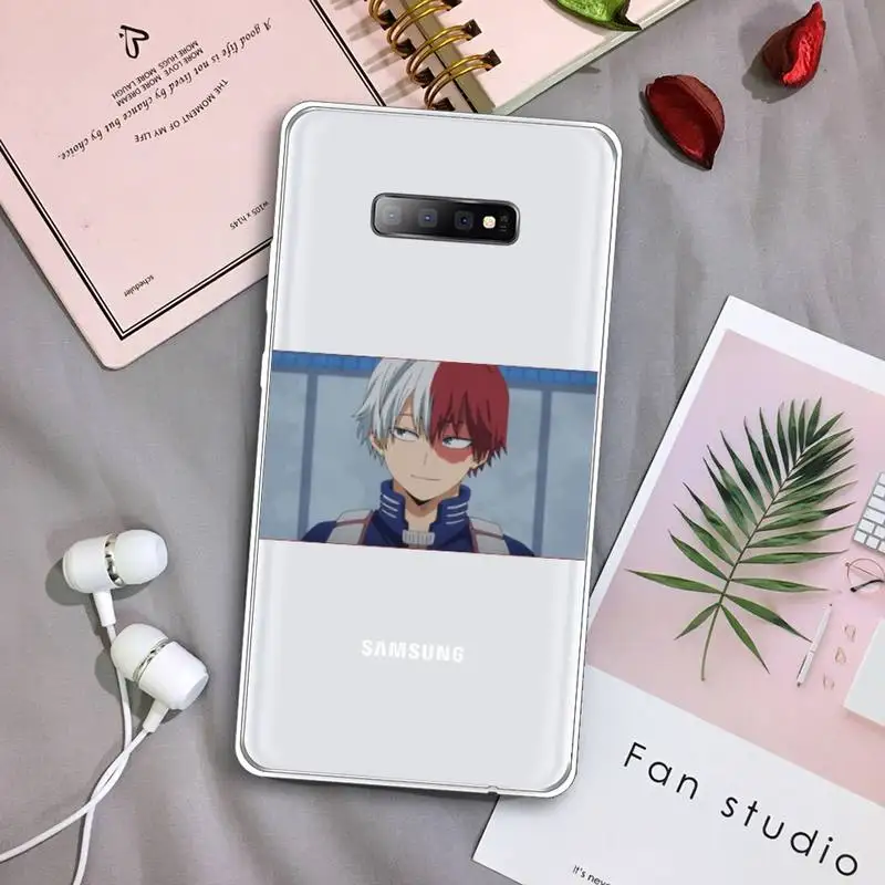 

Anime Art My Hero Academia Japanese Phone Case Transparent For Samsung Galaxy S A 5 7 8 9 2015 20 edge plus 10 e lite 2019