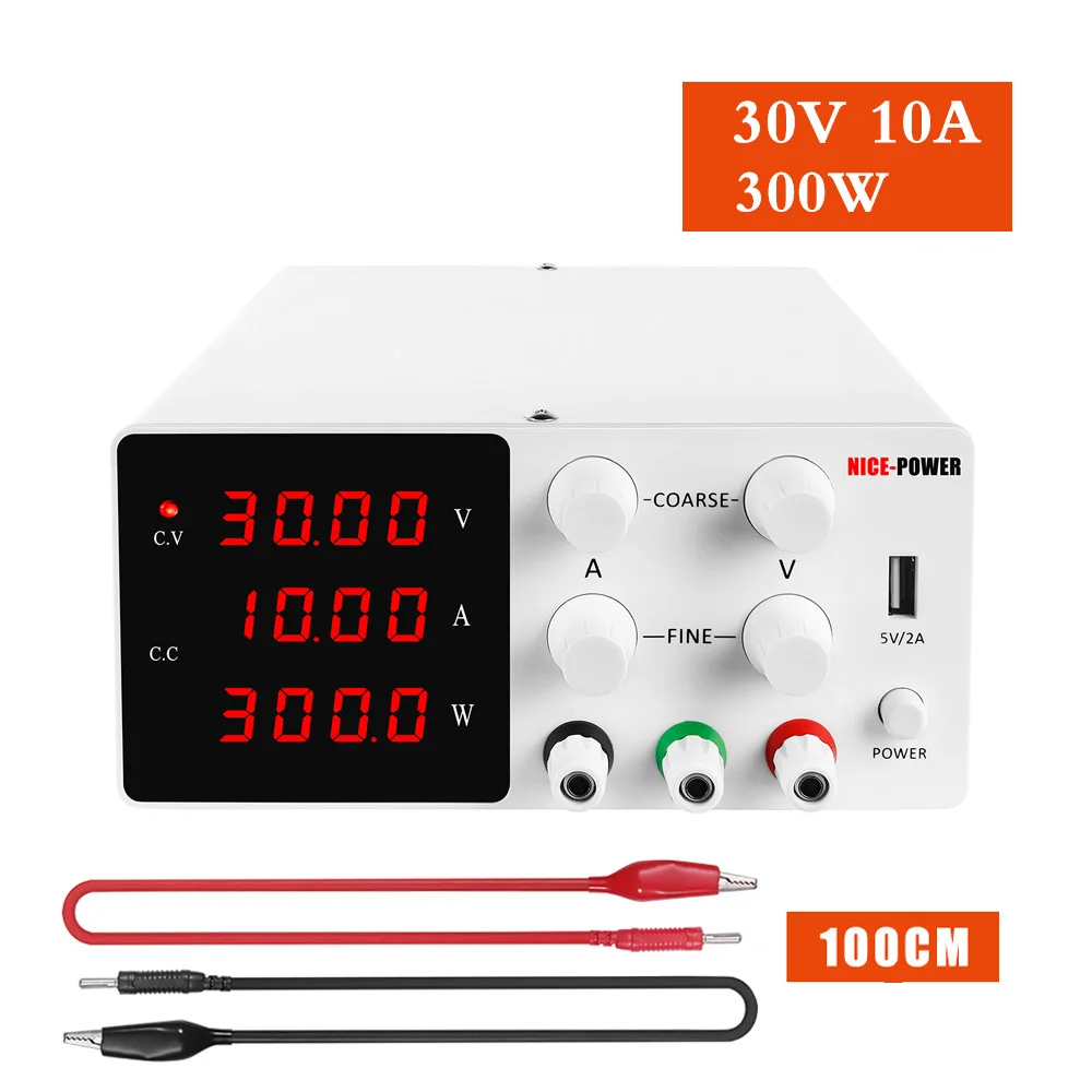 

DIY 30V 60V 48V 120V 10A 5A 3A Lab DC Power Supply Adjustable Switching Bench Source Digital Voltage 4-digit Switch Nice-power