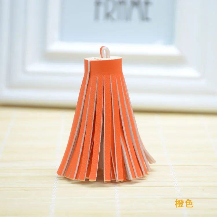 Tassel Keychain Leather Diy Key Chain Accessories Car Handbag Purse Phone Bag Pendant Black 2021 Trinket Porte Clef Chaveiros | Украшения и
