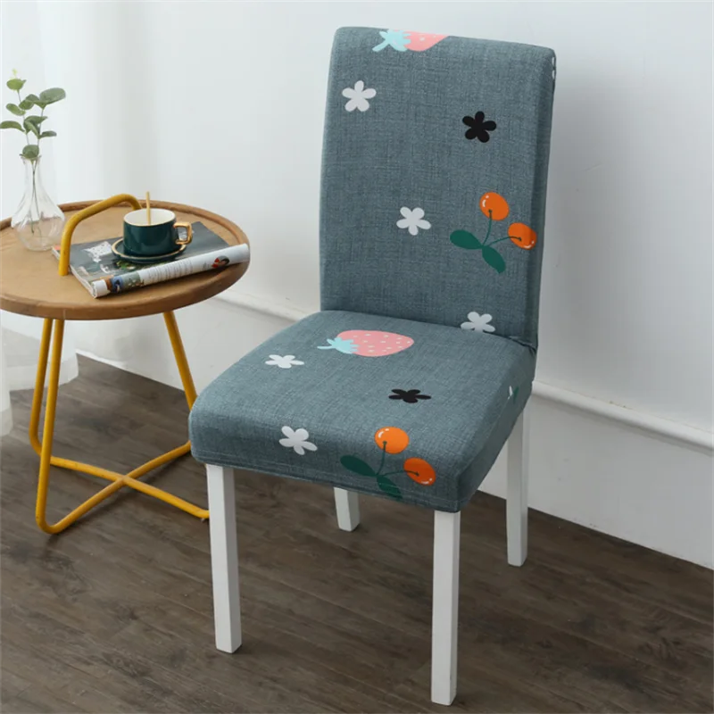 

3 шт., эластичные хлопковые чехлы для стульев, с принтом листьев