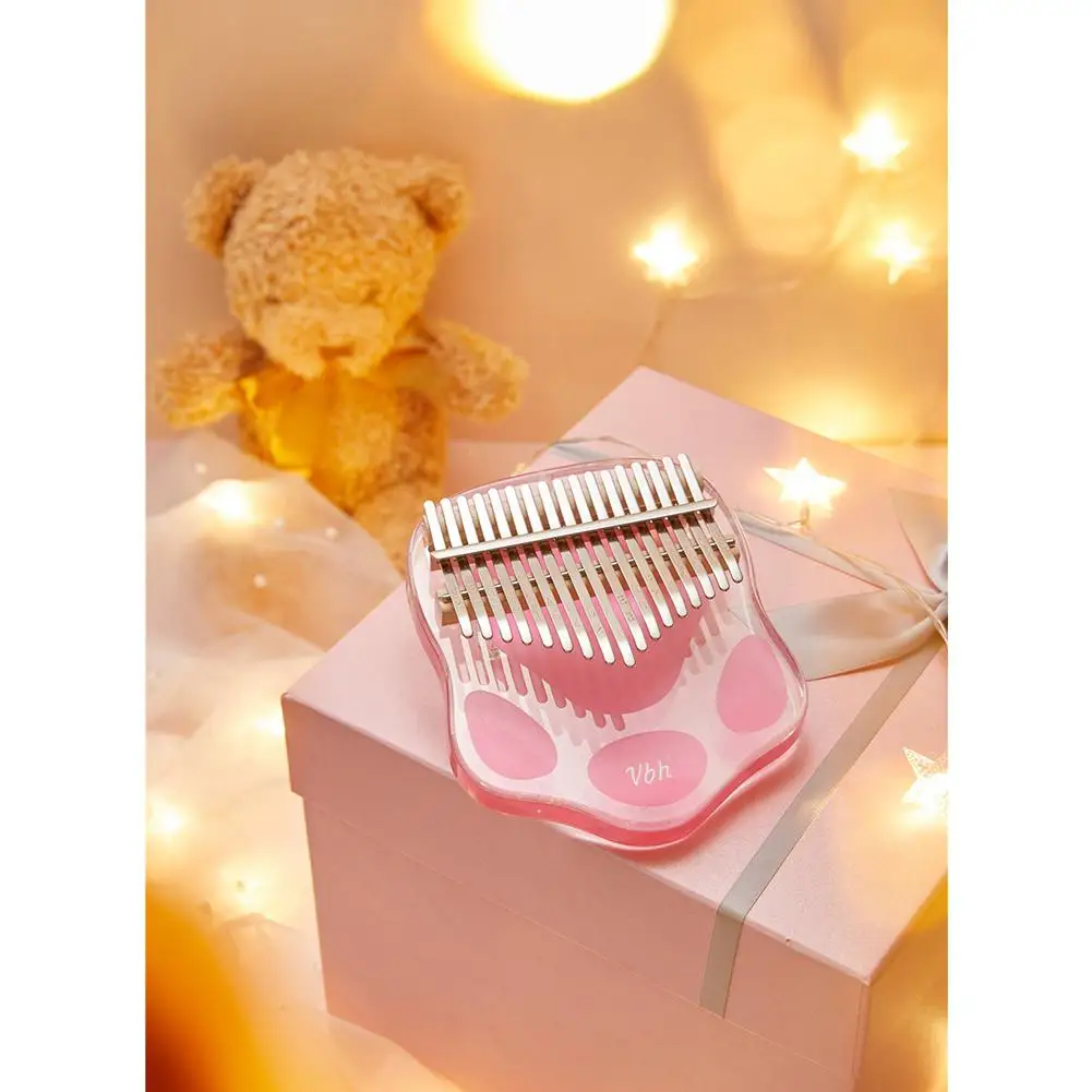 Прозрачная музыкальная клавиатура для пианино с 17 клавишами акриловый Буковый