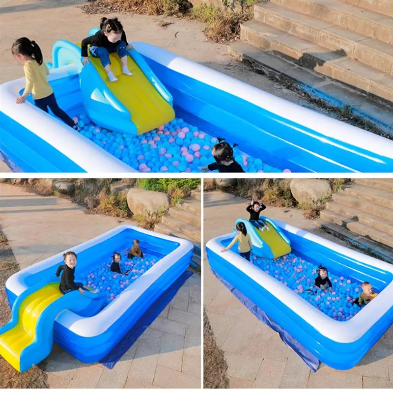 

2021 Inflatable Pool Water Slide Pool Party Kids PVC Slide Indoor Outdoor Children Water Playing Toys Swimming Accessories
