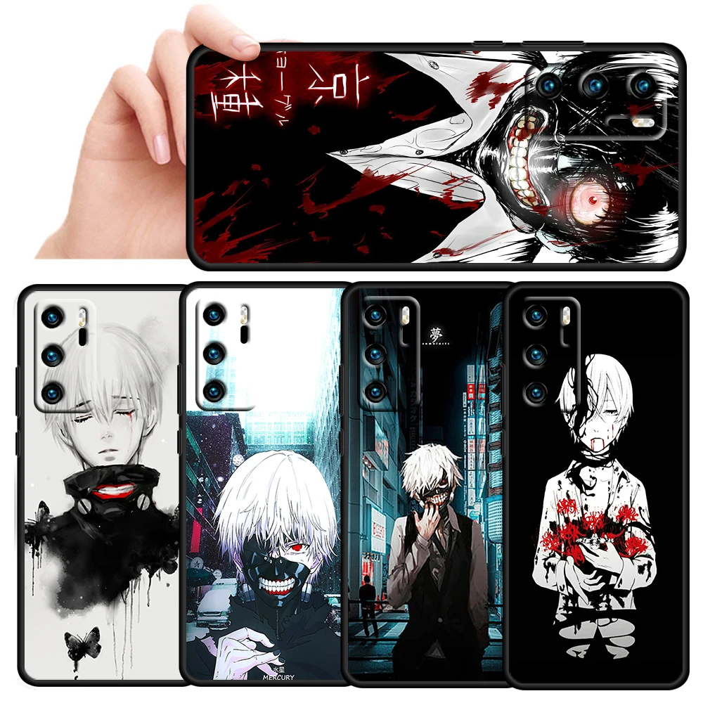 

Tokyo Ghoul Anime For Huawei P50 P20 P30 P40 5G P10 Pro Lite E Plus P9 P8 Lite Mini Silicone Soft Black Phone Case
