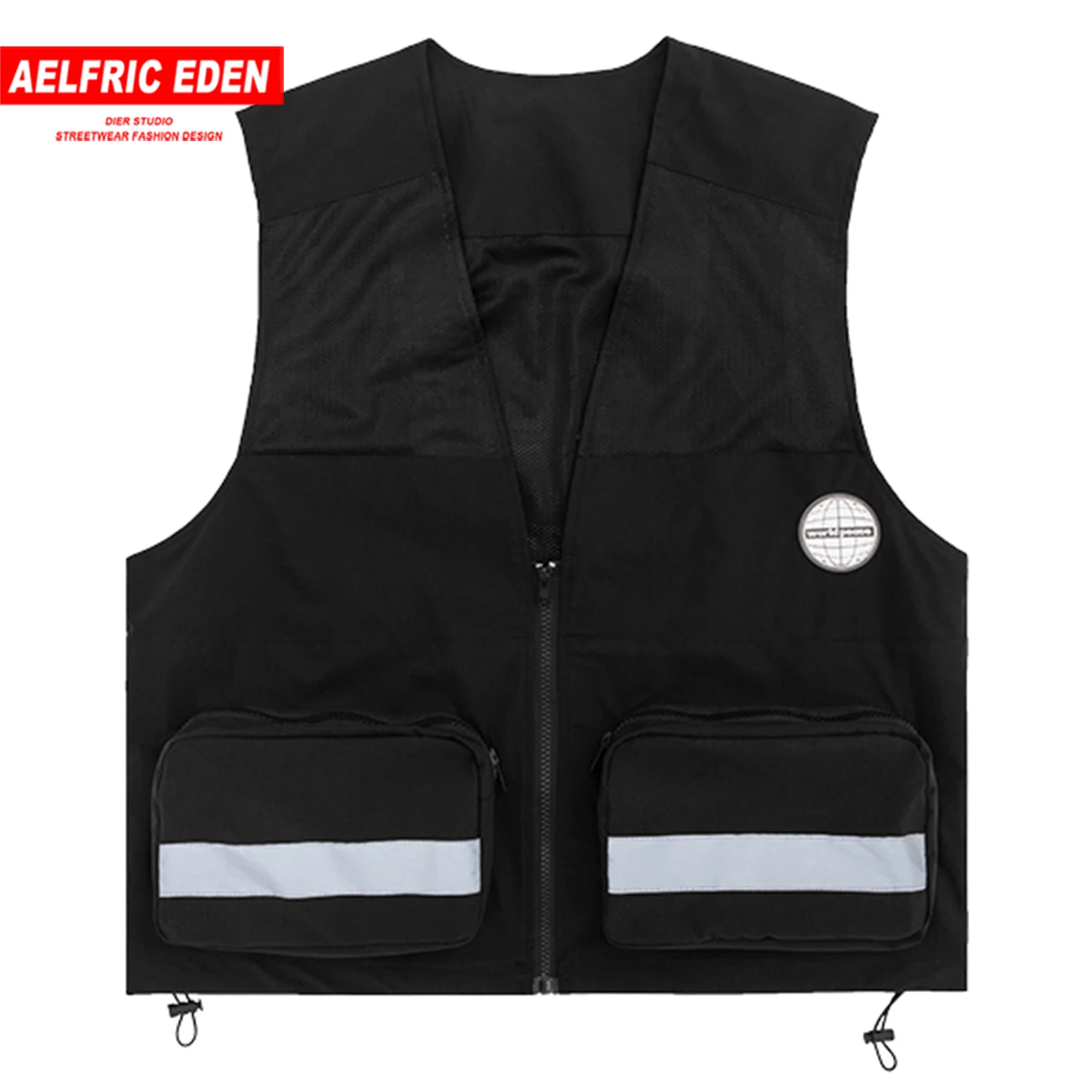 Светоотражающий мужской жилет карго в стиле хип хоп 2020 уличная одежда
