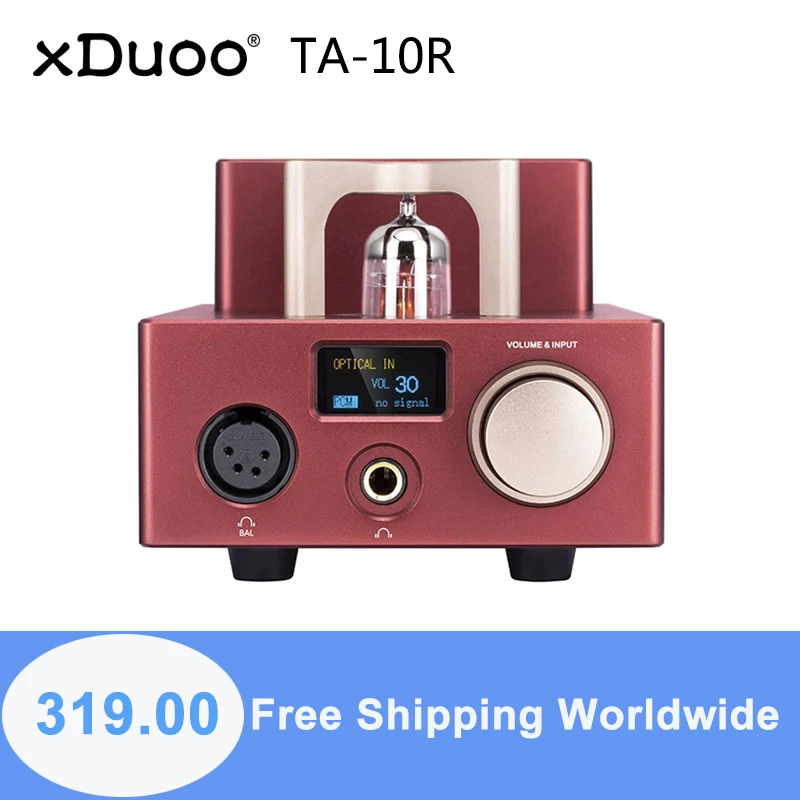 

XDUOO TA-10R усилитель для наушников AK4493EQ XU208 USB коаксиальный кабель RCA Opt форматы PCM и DSD DXD 12AU7 TA10R ламповый усилитель