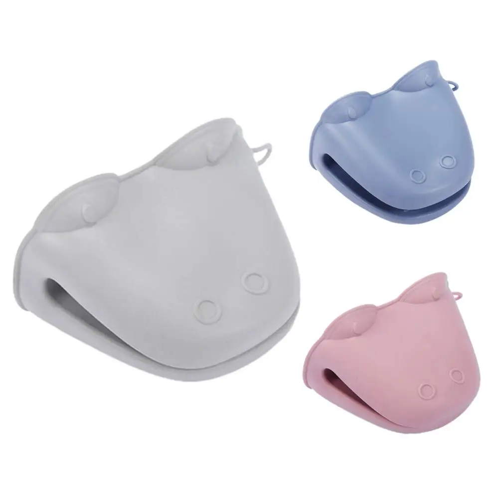 

Silica gel Oven Mitt Portable Comfortable Safe Insulated Glove Anti-scalding Mitten for Cooking