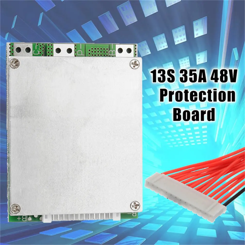 13S 35A 48V Li-Ion Lithium-18650 battery BMS PCB board PCM Balance Integrated Circuit Board | Обустройство дома