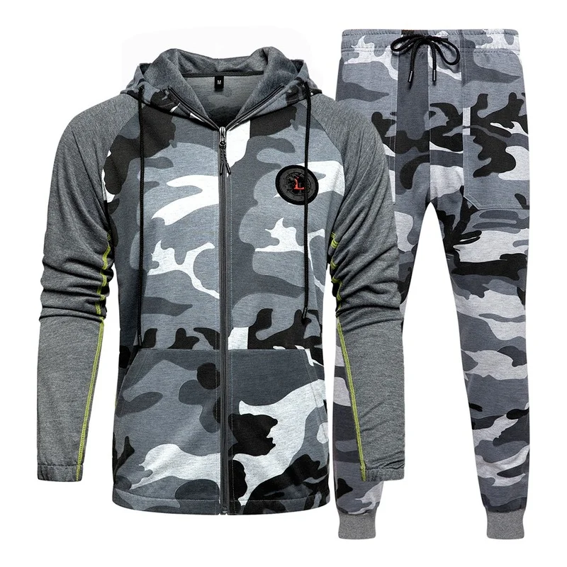 

Men Tracksuit Set Autumn Hoodie Suit Fashion Brand Print Spring Casual Men Suit Sports Two Piece Men Clothes Sportswear Sets