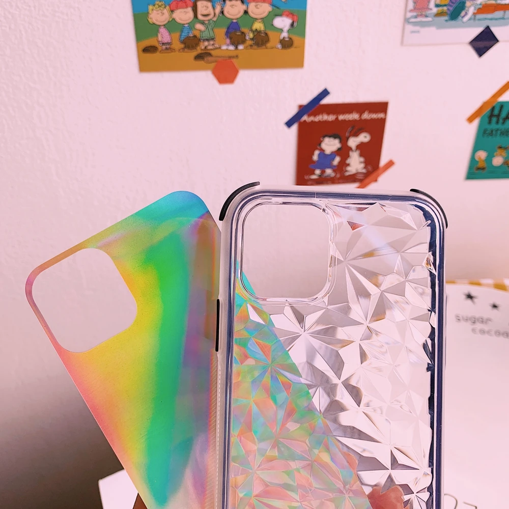 Голографический Мягкий силиконовый чехол из ТПУ для iPhone SE X 11 Pro XR XS MAX 10 7 8 6s 6 Plus |