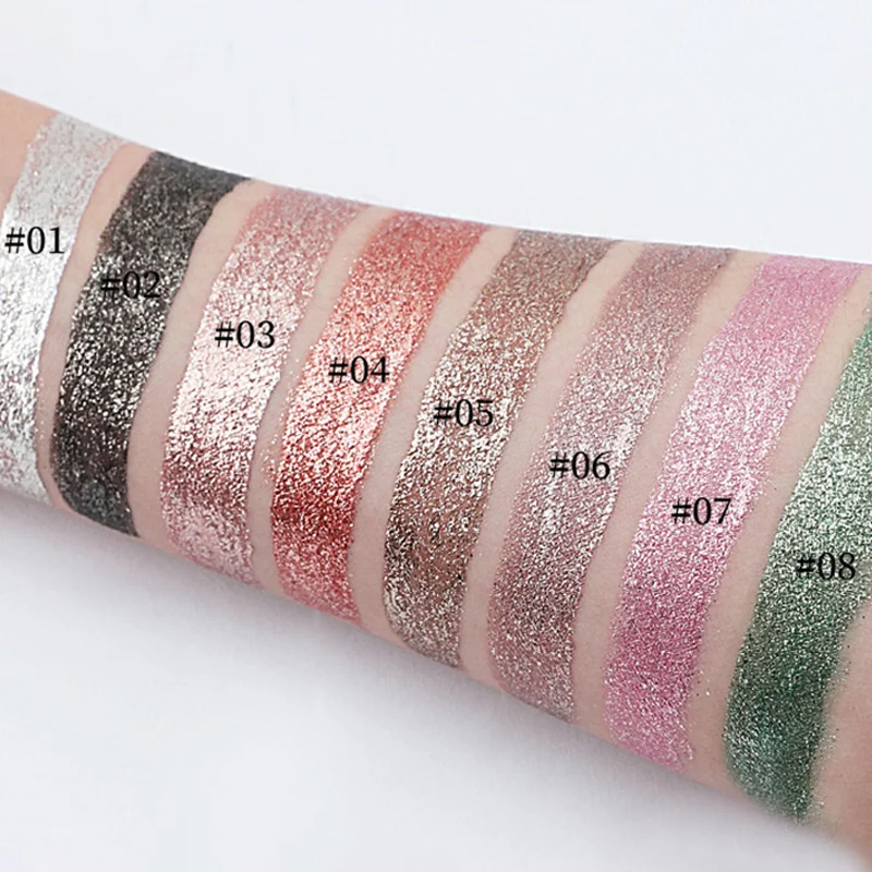 Брендовый блестящий и блестящая жидкая Алмазная подводка для глаз перламутровый