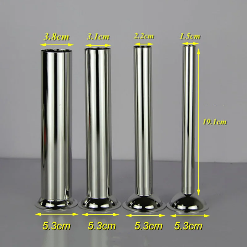 

Kit Sausage Funnel Silver 4pcs Set Food Kitchen Dining Stainless Steel