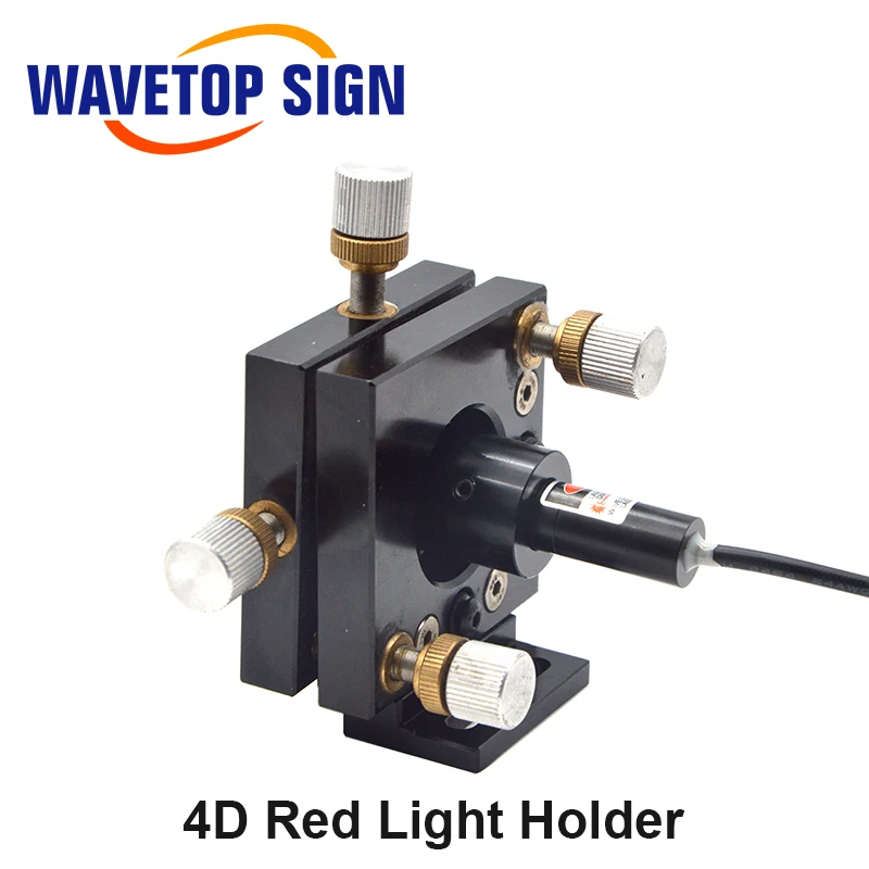 WaveTopSign лазерный держатель зеркала для машины 2D крепления Q-Switch держатель зеркала 20x5 мм 4D держатель использовать для красный светильник 12x36 мм