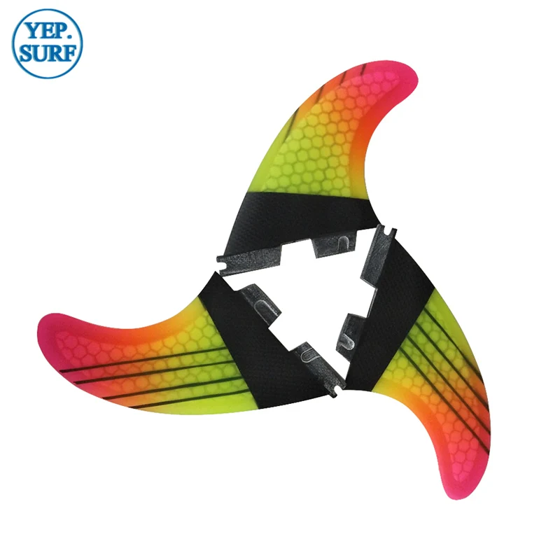Fis Double Tabs2 плавник с Сотами Carbon Tri-Set Fin TabsII M/L для серфинга высококачественные
