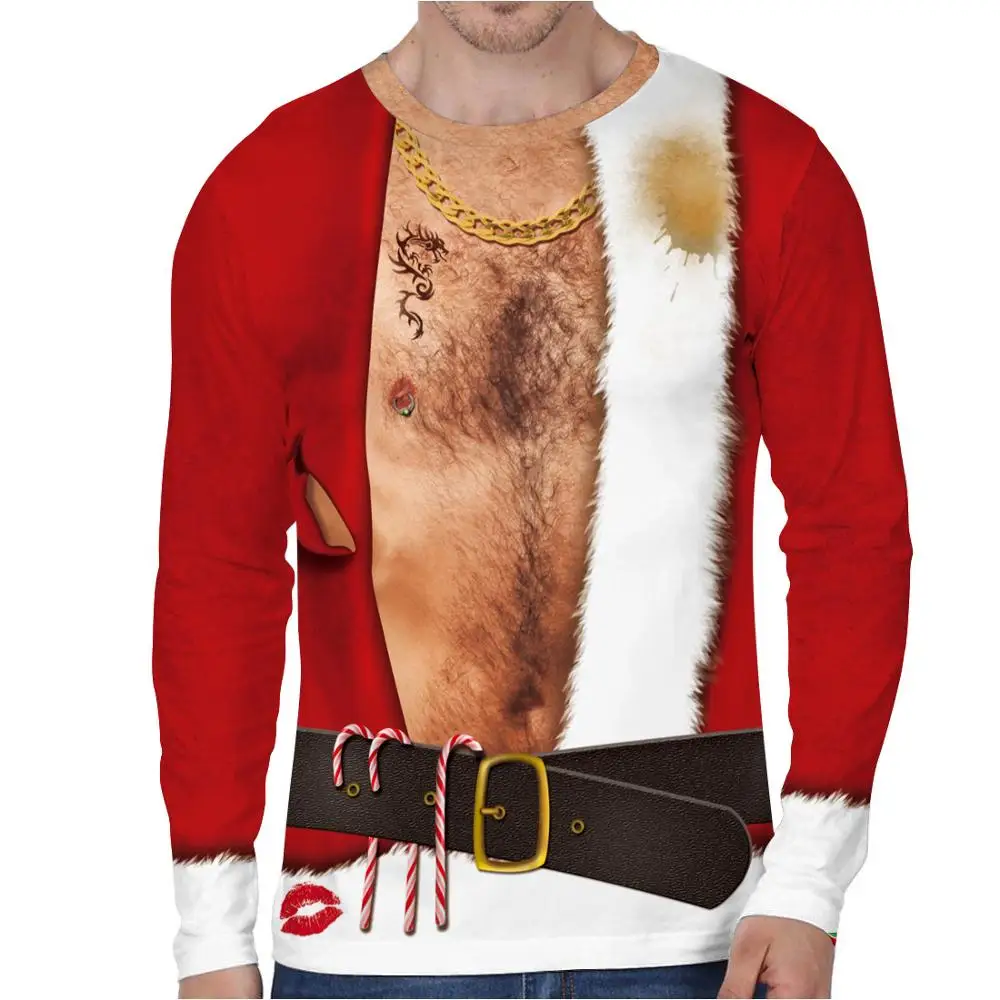 

Мода 2020, Рождественский мужской свитер, осень, Рождество, уродливые, забавные, 3D принт, новинка, Jupmers, праздничные свитера, топы, унисекс, женс...