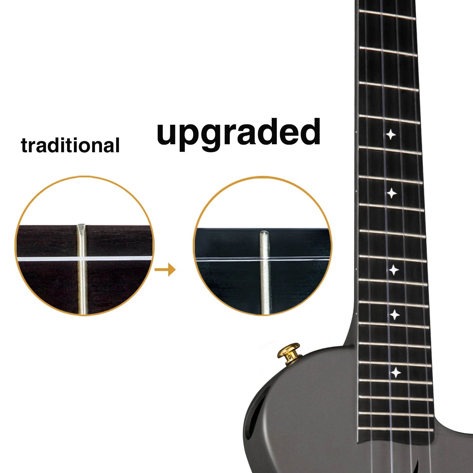 Укулеле Enya Tenor 26 дюймов из углеродного волокна NOVA U Pro Cutaway дорожный укулеле