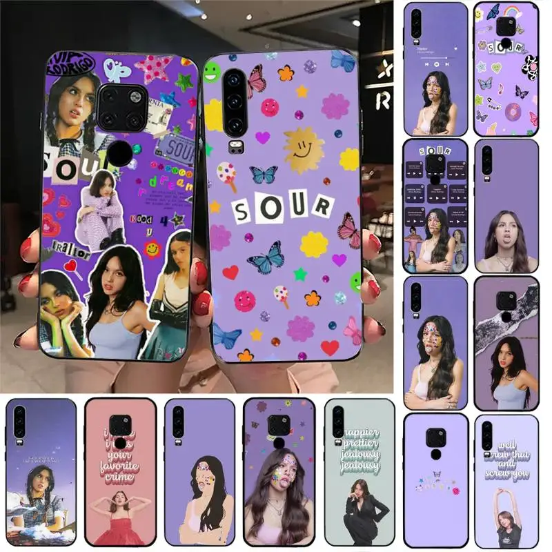 

FHNBLJ Olivia Rodrigo SOUR Phone Case For Huawei Nova3I 3E mate9 10 20lite 20Pro 40 30pro funda case