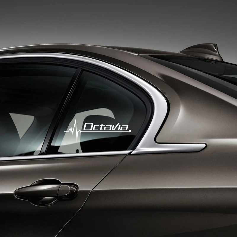 1pcs Auto Car window glass Decor Stickers Reflective Decals Car-Styling For skoda octavia fabia rapid yeti superb a 5 | Автомобили и