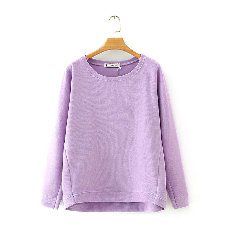 Свитшот женский повседневный однотонный пуловер с капюшоном топ оверсайз черный