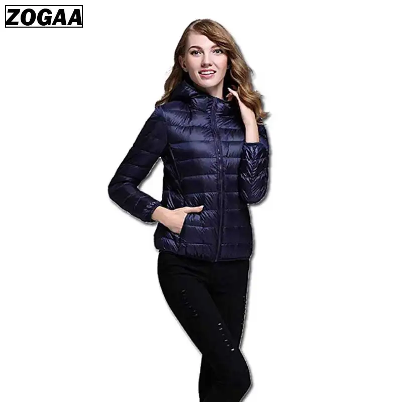 Зимний мужской и женский модный легкий стеганый пуховой пуховик с капюшоном