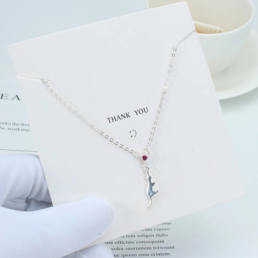 FEFIDAY модное на заказ рубиновый камень Хрустальная цепочка колье женское ожерелье