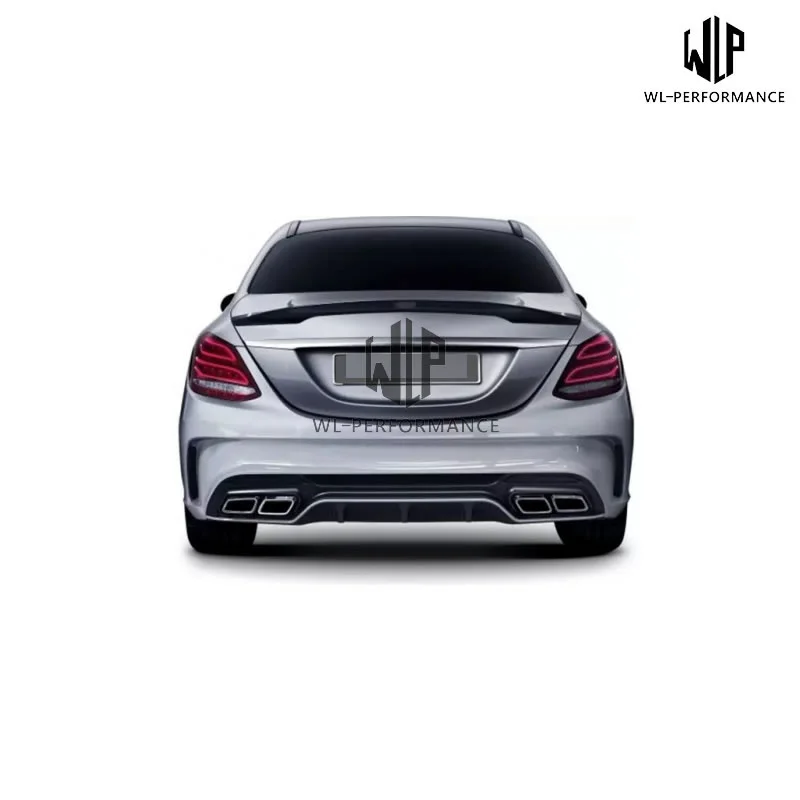 W205 комплект кузова автомобиля ПУ Неокрашенный передний бампер задний для Mercedes Benz