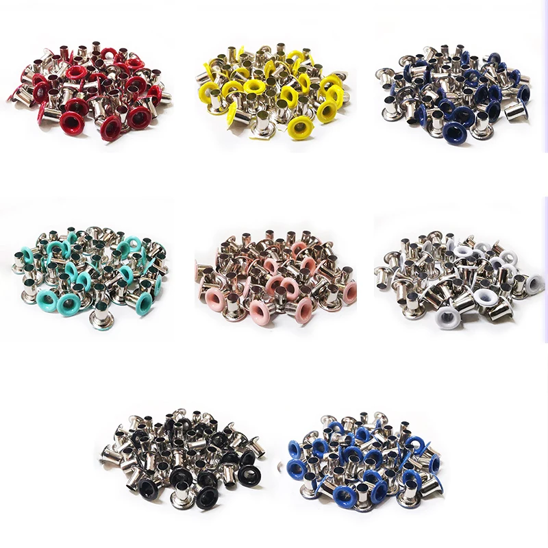 

100pcs 2mm Hole Copper Eyelets For DIY Leathercraft Scrapbooking Shoes Belt Cap Bag Tags Clothes Accessories